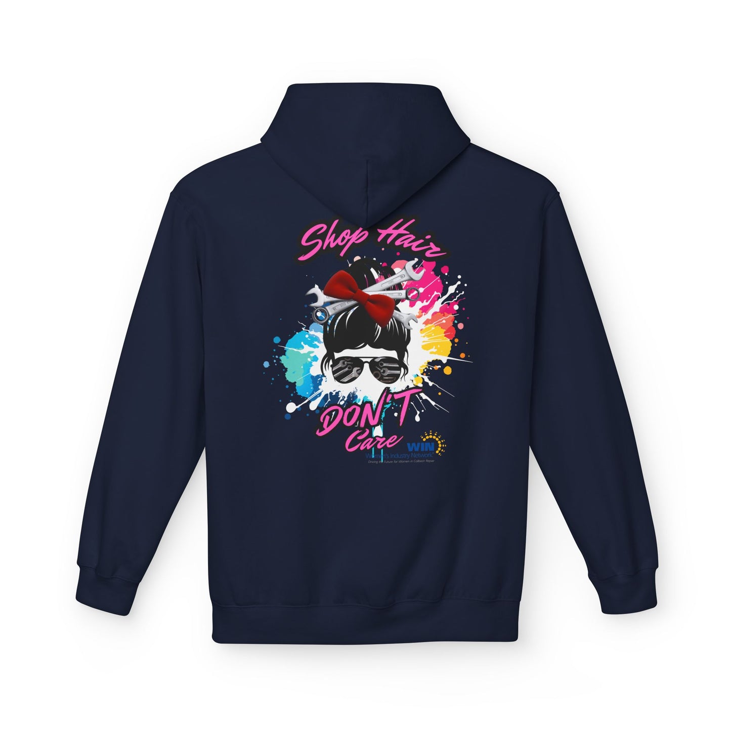 Shop Grrl - Unisex Midweight Softstyle Fleece Hoodie - Shop Hair Don't Care