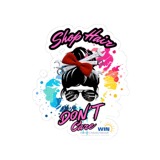Shop Grrl - Kiss-Cut Stickers - Shop Hair Don't Care