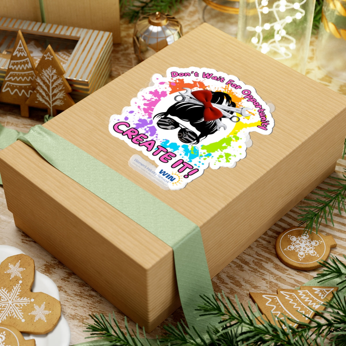 Shop Grrl - Kiss-Cut Stickers - Don't wait for opportunity