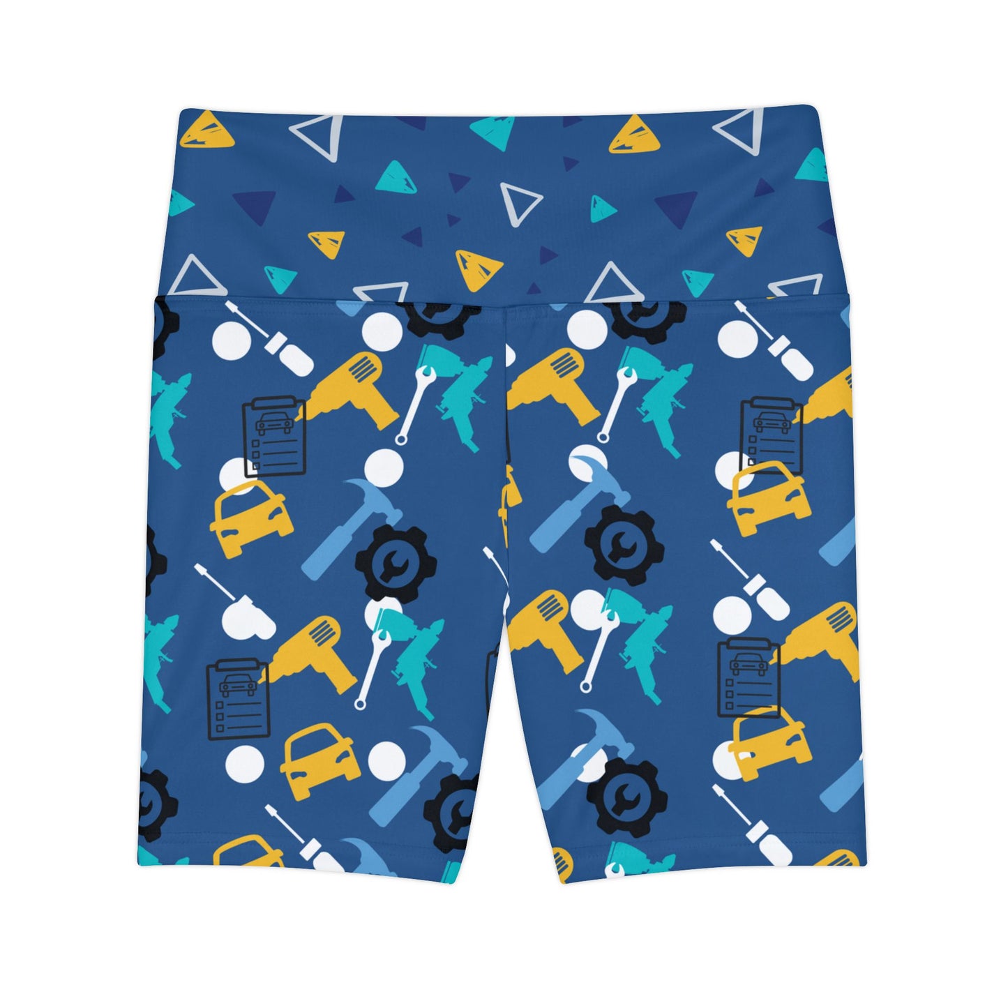 She Knows Collision - Women's Workout Shorts (AOP)