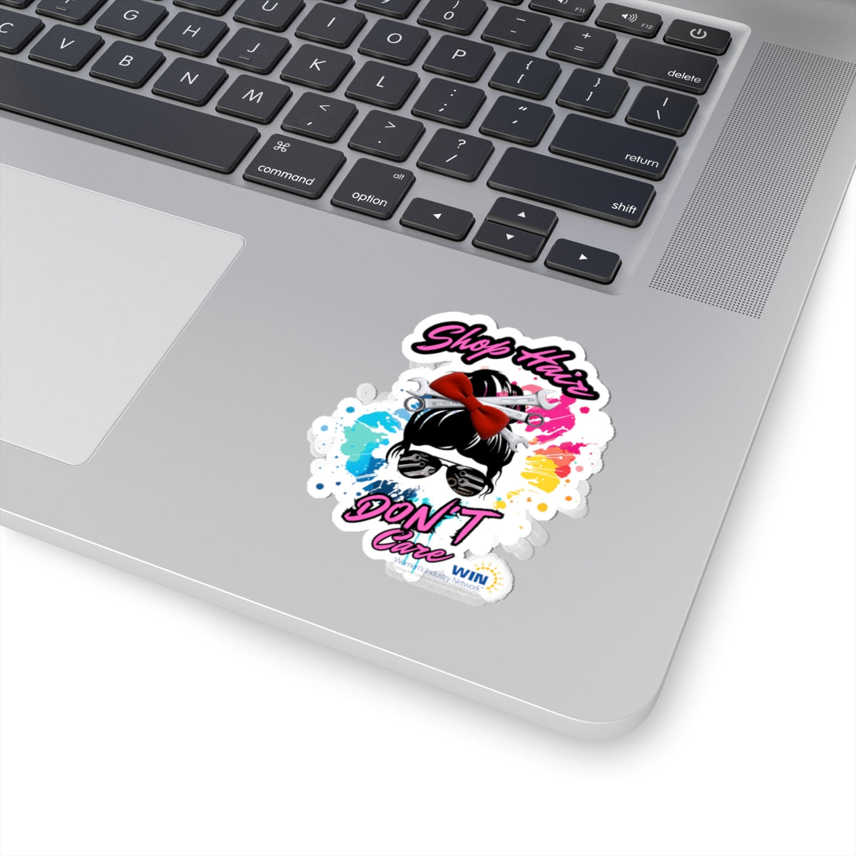 Shop Grrl - Kiss-Cut Stickers - Shop Hair Don't Care