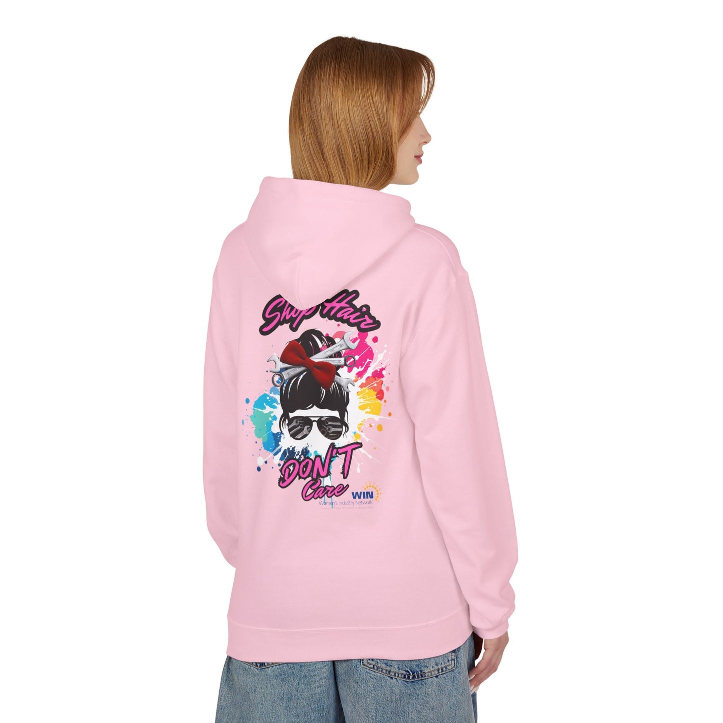 Shop Grrl - Unisex Midweight Softstyle Fleece Hoodie - Shop Hair Don't Care
