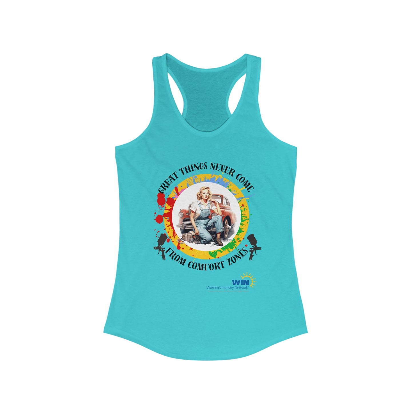 Shop Grrl - Women's Ideal Racerback Tank - Comfort Zones