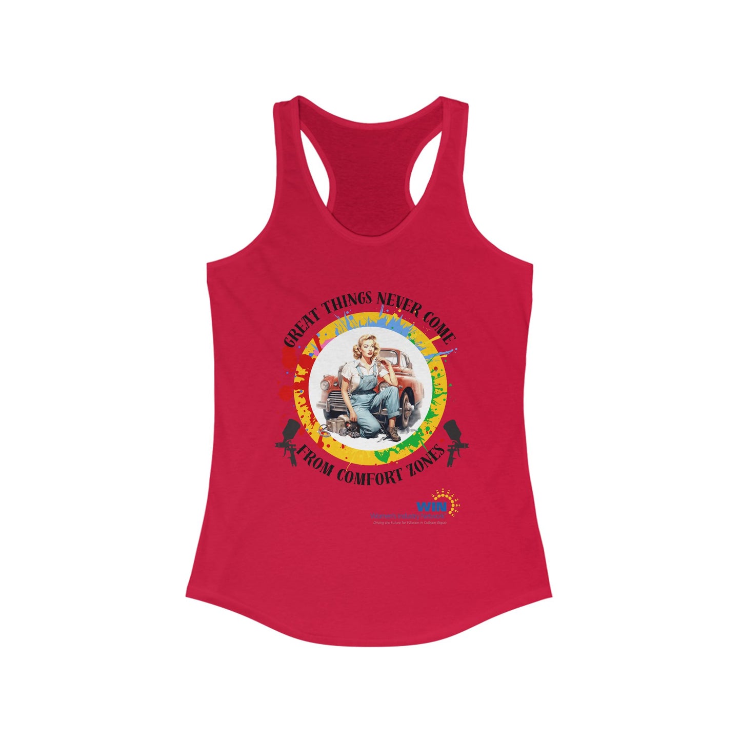 Shop Grrl - Women's Ideal Racerback Tank - Comfort Zones