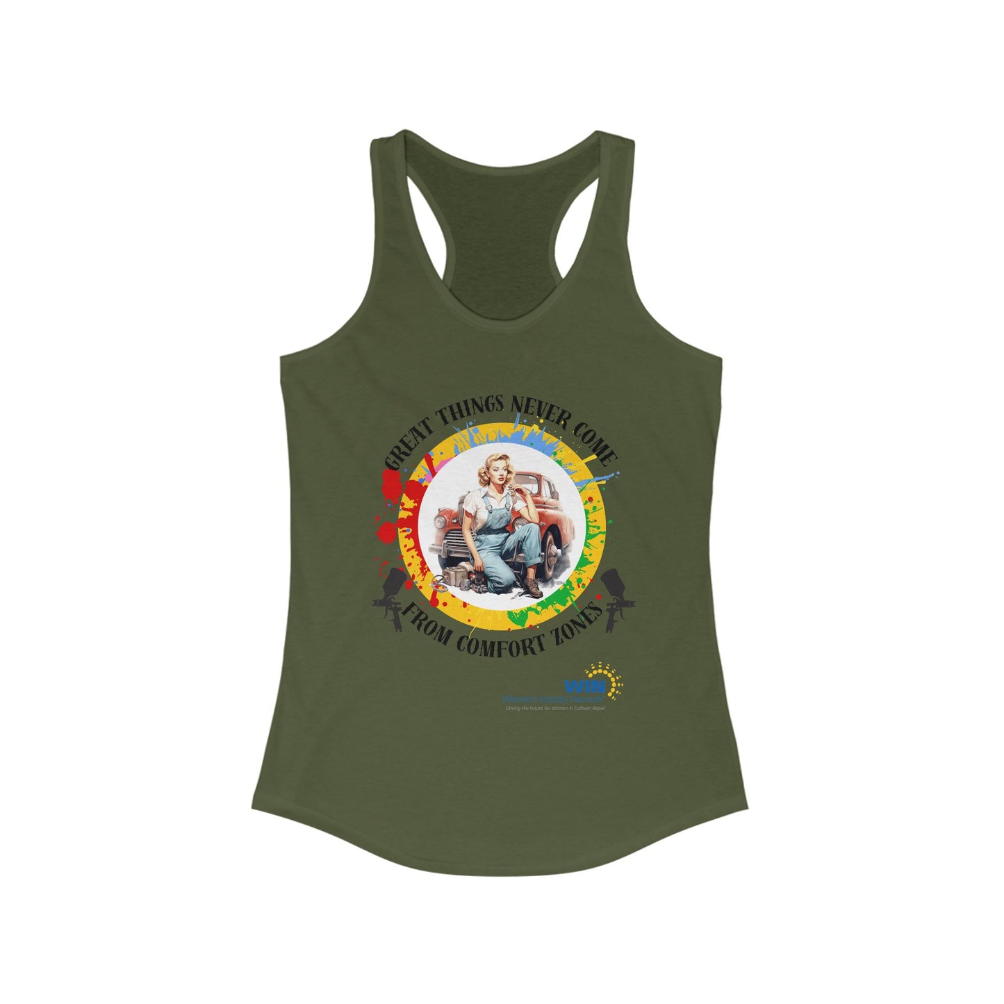 Shop Grrl - Women's Ideal Racerback Tank - Comfort Zones