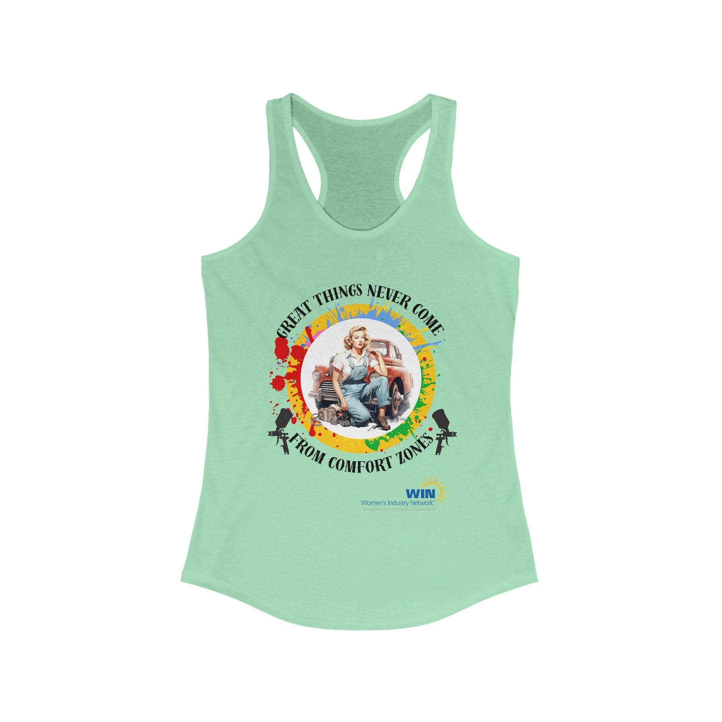 Shop Grrl - Women's Ideal Racerback Tank - Comfort Zones