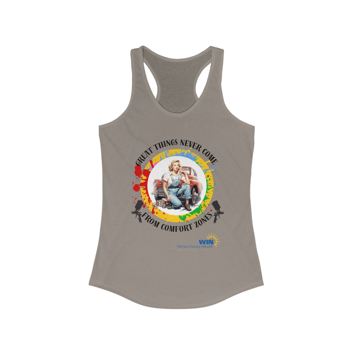 Shop Grrl - Women's Ideal Racerback Tank - Comfort Zones