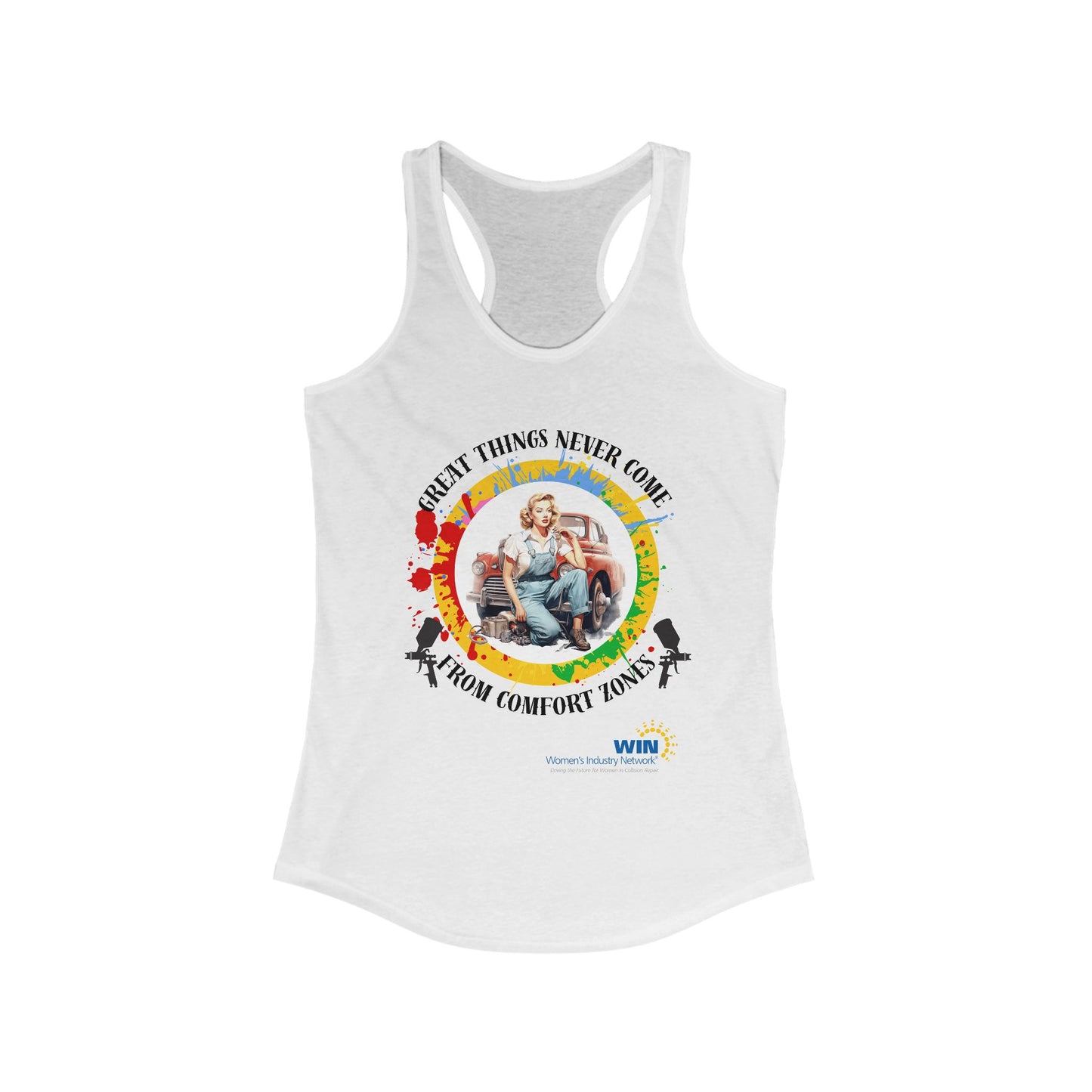 Shop Grrl - Women's Ideal Racerback Tank - Comfort Zones