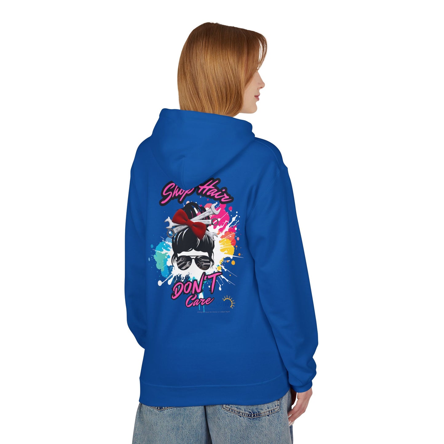 Shop Grrl - Unisex Midweight Softstyle Fleece Hoodie - Shop Hair Don't Care