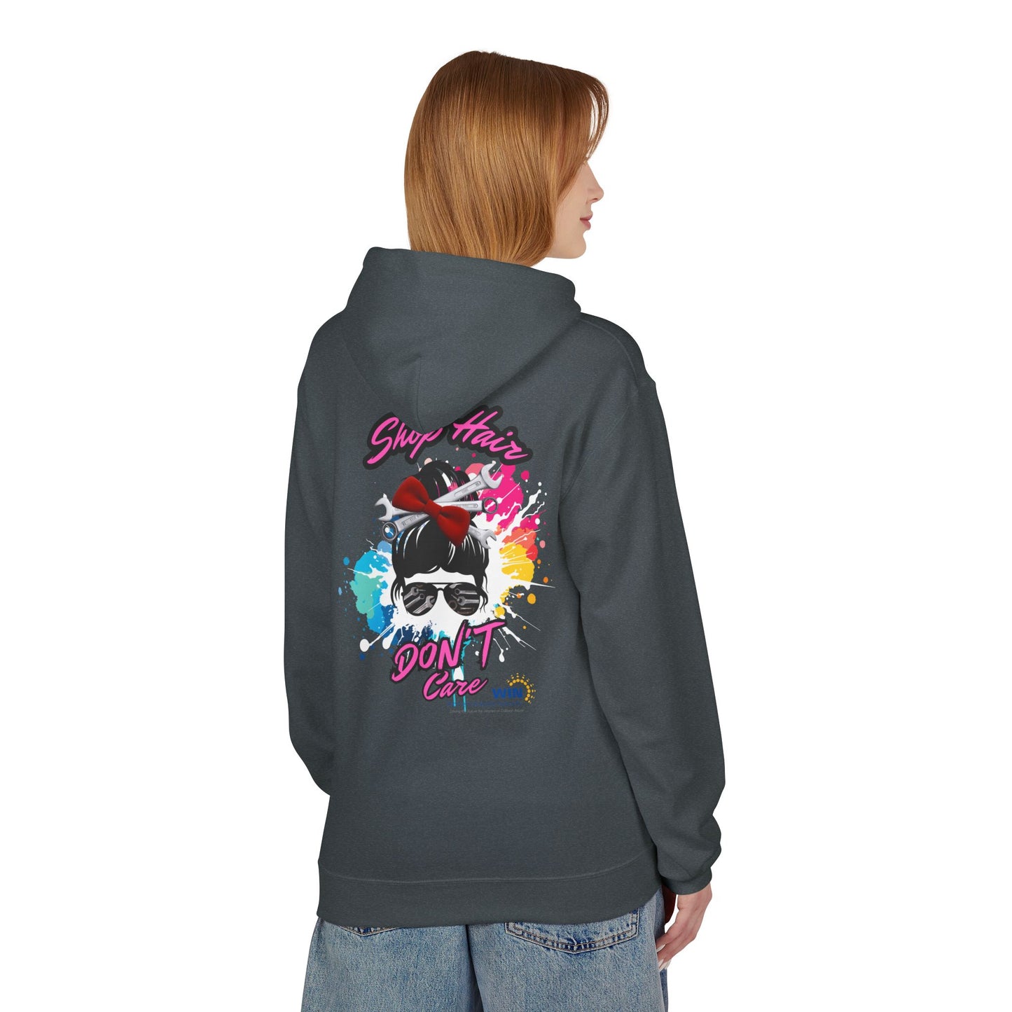 Shop Grrl - Unisex Midweight Softstyle Fleece Hoodie - Shop Hair Don't Care
